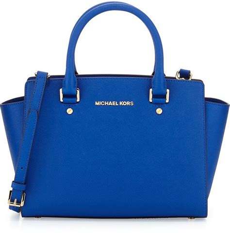 michael kors kempton tote electric blue|MICHAEL Michael Kors Kempton Medium Pocket Tote Electric .